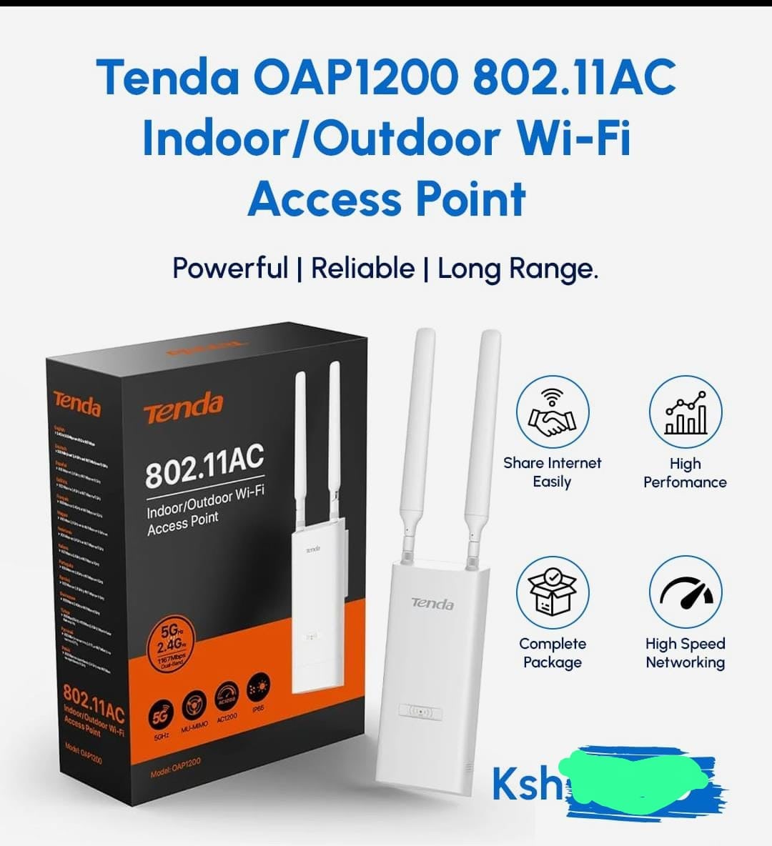 Tenda OAP1200 Indoor/Outdoor Access Point